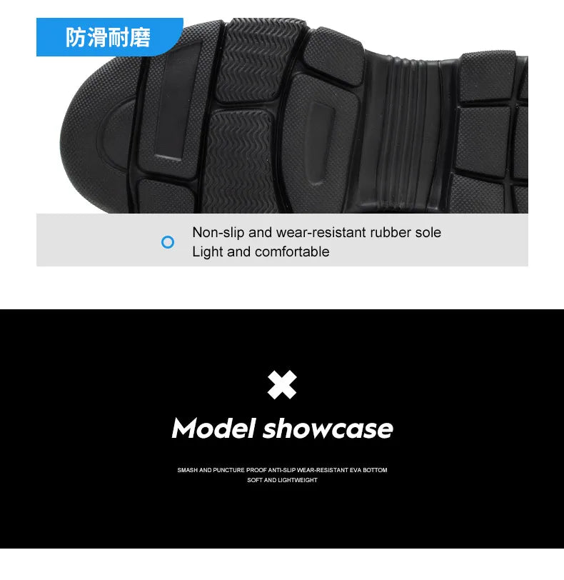 Breathable Steel Toe Safety Work Shoes – Lightweight & Unisex